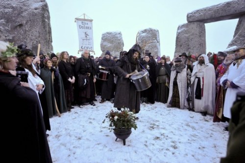 Pagans at Stonehenge