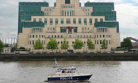 The headquarters of MI6 on the banks of the Thames in London. Photograph: Bertrand Langlois/AFP/Getty Images