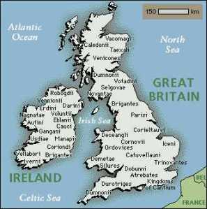 Celtic Britain was dominated by a number of tribes, each with their own well-defined territory. It is thanks to Roman chroniclers, such as Strabo, Julius Caesar, and Diodorus, that the names of individual tribes are known to us today, albeit in Romanized form.