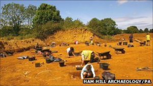 The Ham Hill Iron Age hill fort site spreads over 80 hectares making it the largest in Britain