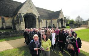 Travel company representatives during their visit to Bradford on Avon with, in the foreground, Fiona Errington from Visit Wiltshire and Julie Cooper from the town's Tourist Information Centre 