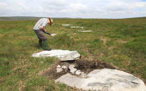 Geophysical testing at the Sittaford Tor site has enabled researchers to date it to at least 4,000 years ago. Photo: Dartmoor National Park Authority